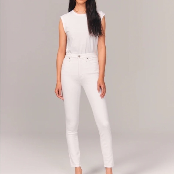 Abercrombie & Fitch Curve Love High Rise Super Skinny Ankle Jean - Picture 14 of 14